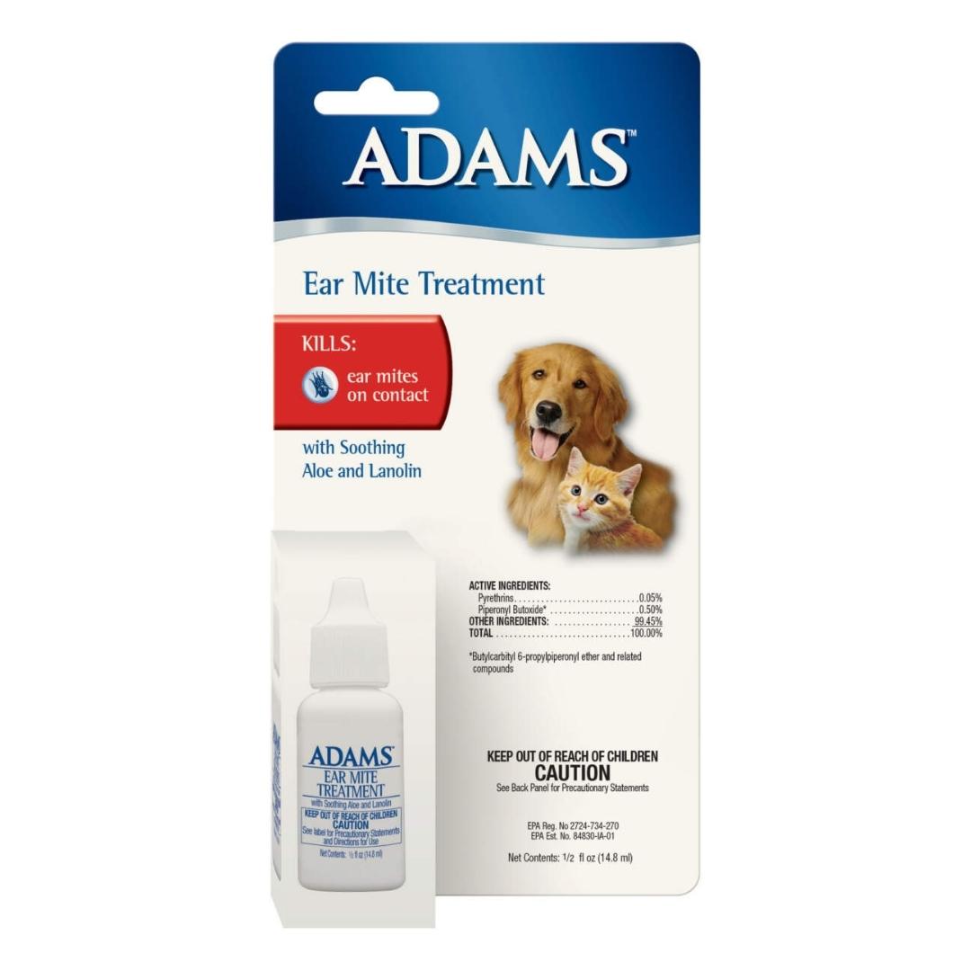 Adams Ear Mite Treatment for Dogs & Cats