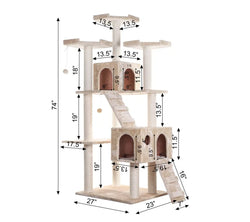 Armarkat A7401 Cat Tree – 74" Cat Daddy-Approved Tower