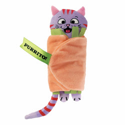 KONG Pull-A-Partz Purrito – 2-in-1 Catnip Plush Toy