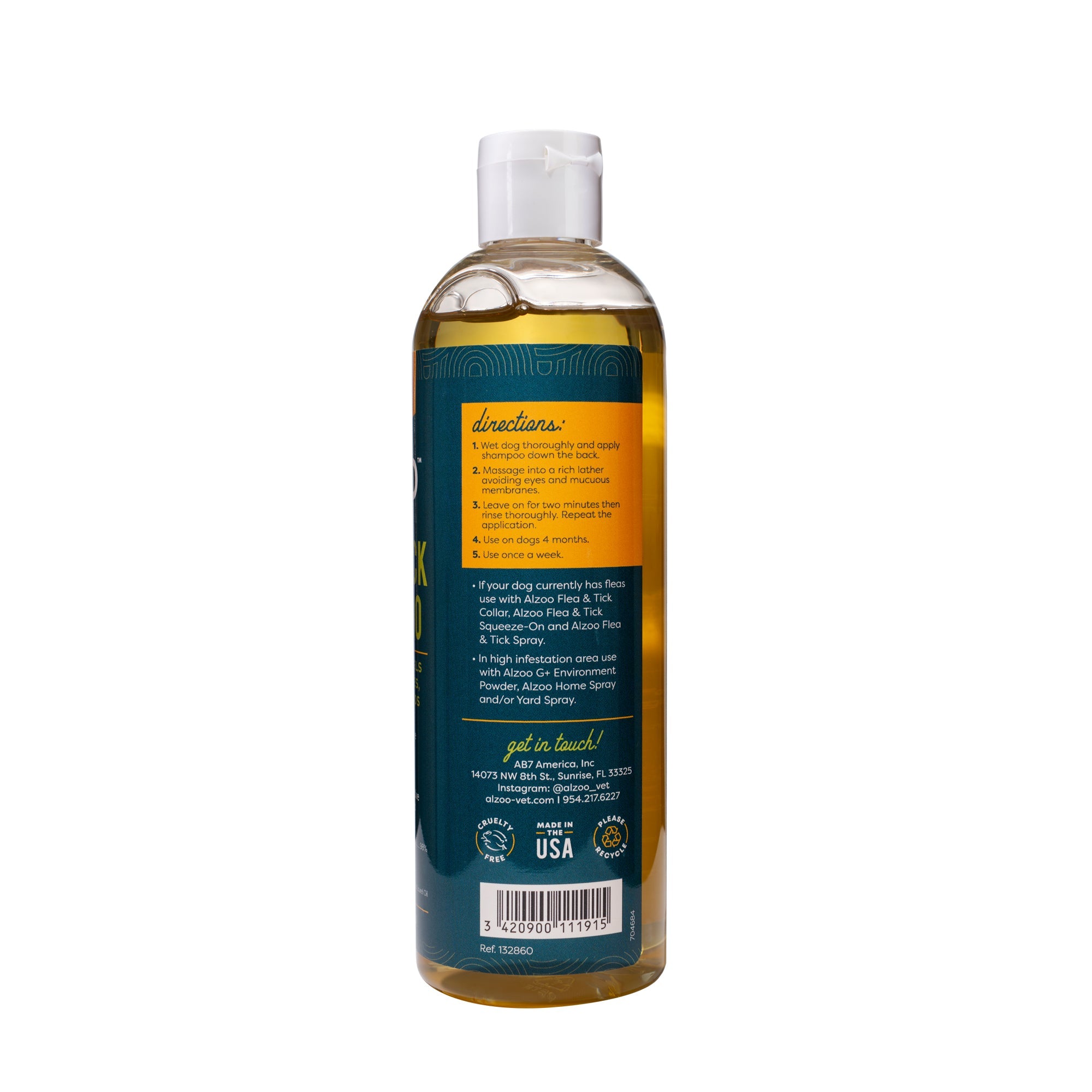 ALZOO Plant-Based Flea & Tick Shampoo - 12oz