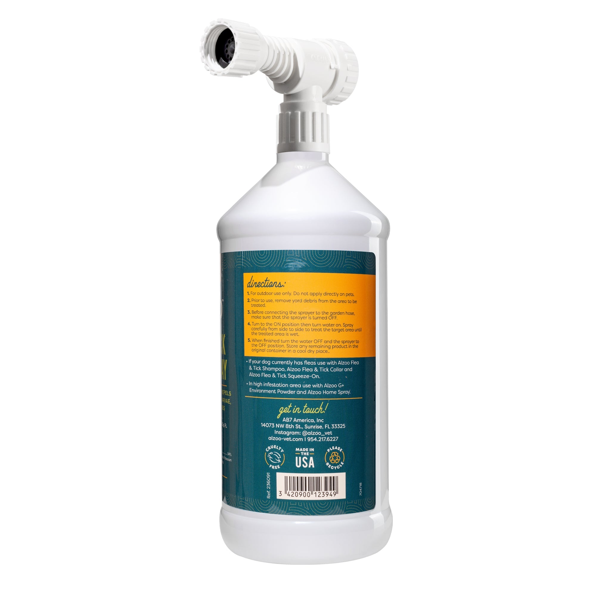 ALZOO Flea & Tick Yard Spray - 32oz