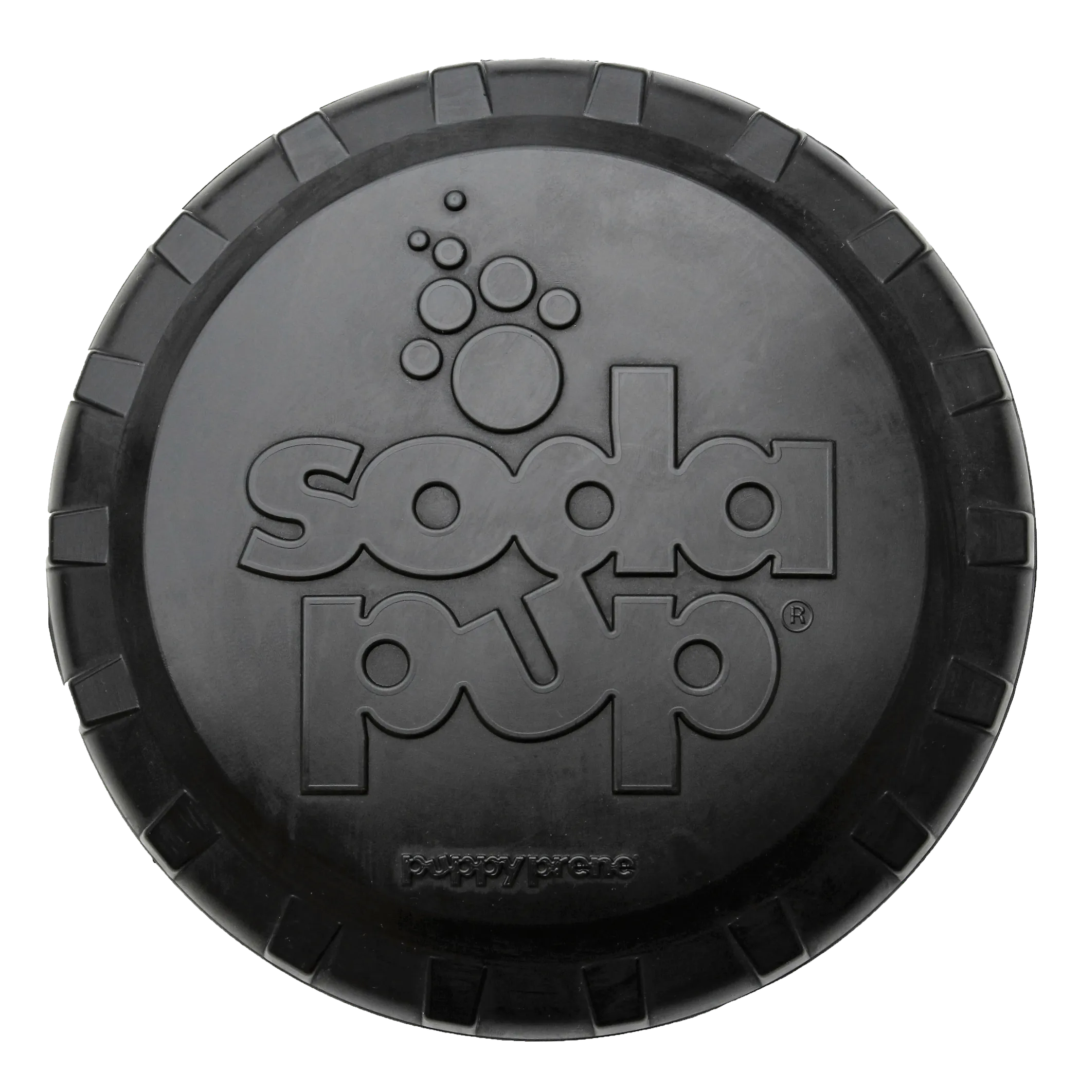 SodaPup Bottle Top Flyer Durable Rubber Retrieving Frisbee