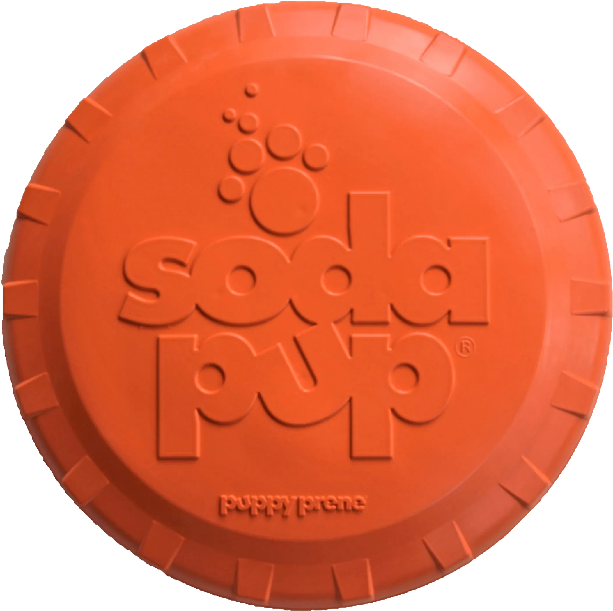 SodaPup Bottle Top Flyer Durable Rubber Retrieving Frisbee