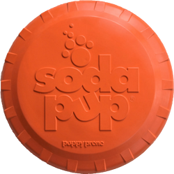SodaPup Bottle Top Flyer Durable Rubber Retrieving Frisbee
