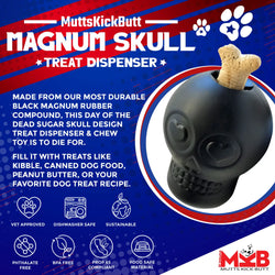 Treat to Die For: Sugar Skull Chew Toy & Treat Dispenser