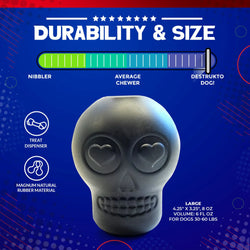 Treat to Die For: Sugar Skull Chew Toy & Treat Dispenser