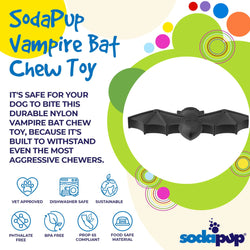 Bite Me: Vampire Bat Chew Toy by SodaPup