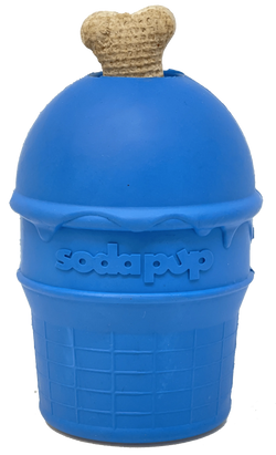 SP Ice Cream Cone Durable Rubber Chew Toy and Treat Dispenser