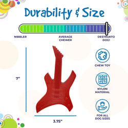SodaPup Electric Guitar Ultra Durable Nylon Dog Chew Toy