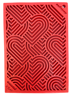 Heart Design "Love" eMat Enrichment Lick Mat