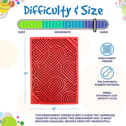 Heart Design "Love" eMat Enrichment Lick Mat
