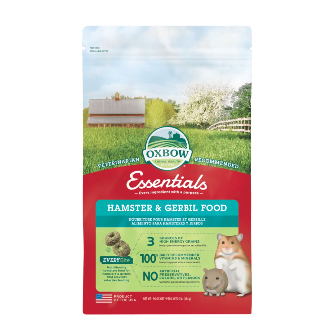 Oxbow Animal Health Essentials Hamster & Gerbil Food 1 lb