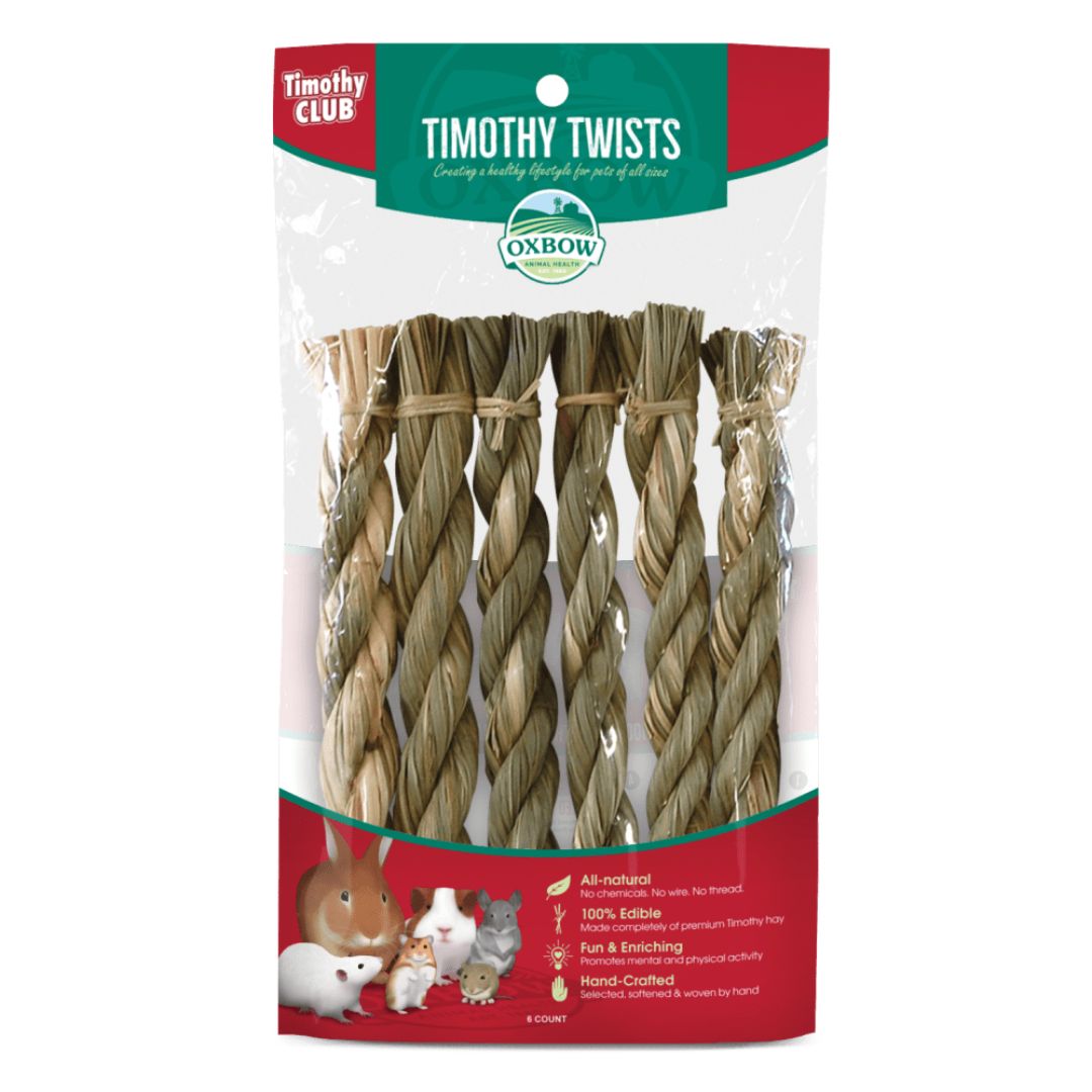 Oxbow Timothy Hay Twists Small Animal Treat