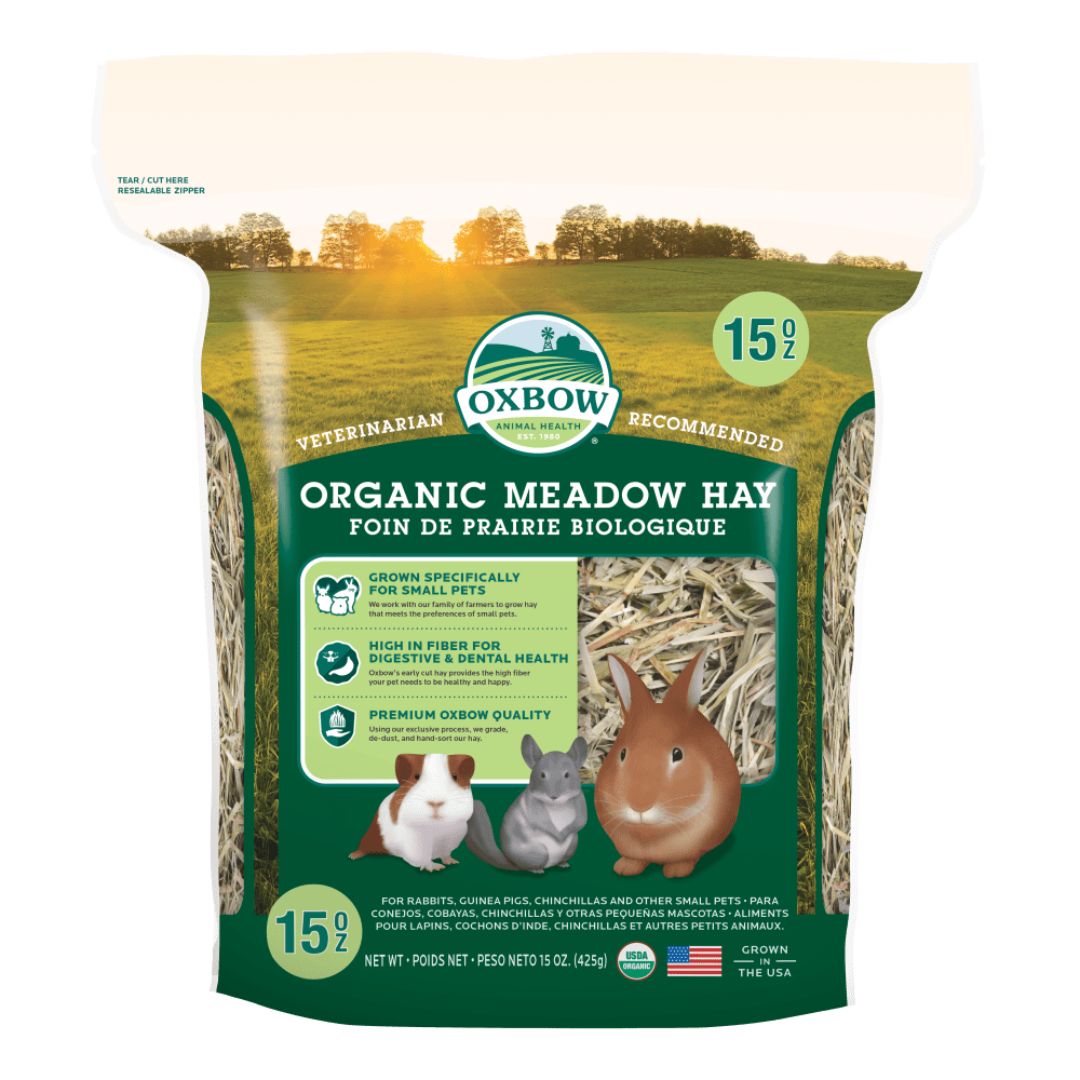 Oxbow Organic Meadow Hay Small Animal Treat - 15oz
