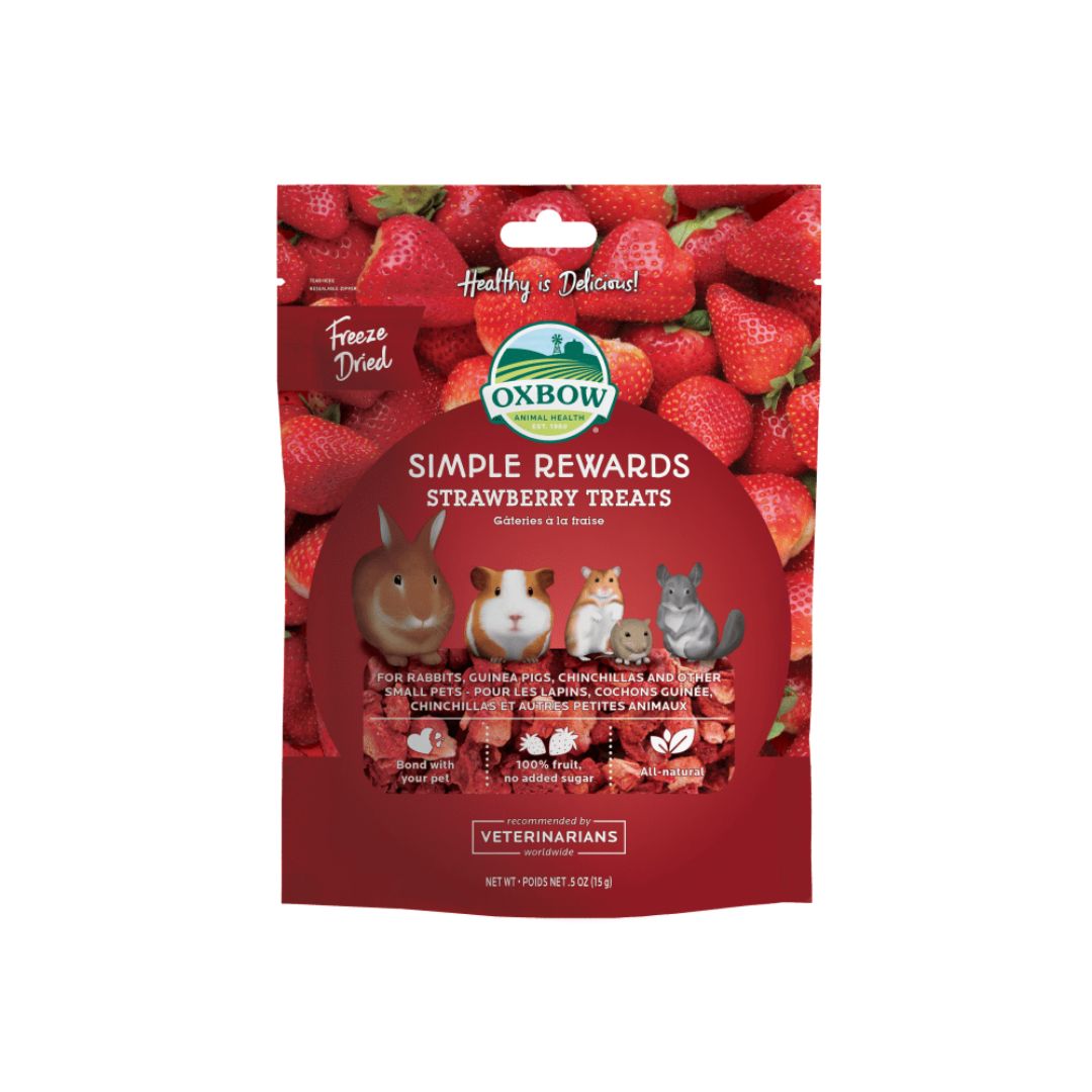 Oxbow Simple Rewards Freeze-Dried Strawberry Small Animal Treats