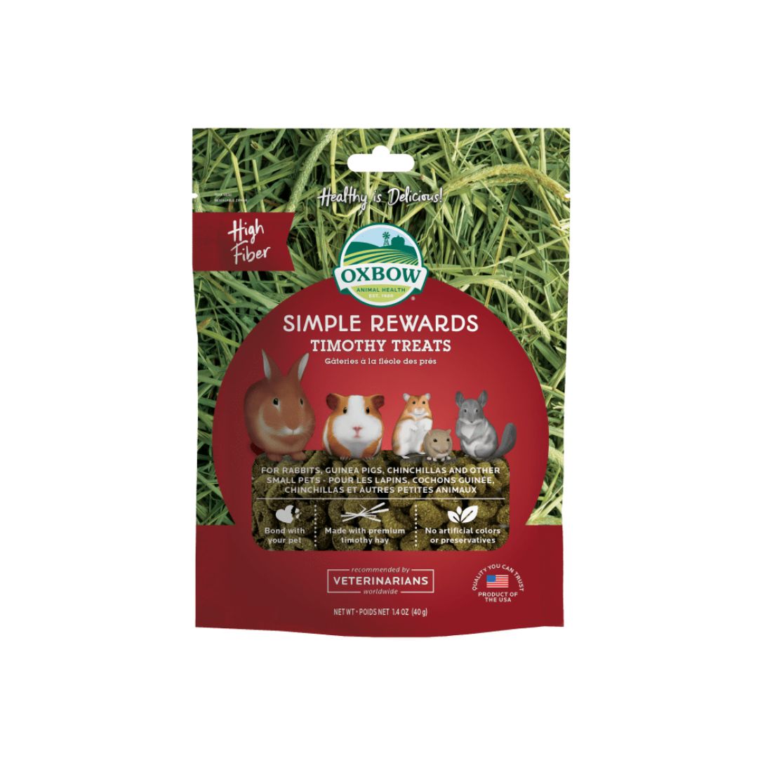 Oxbow Simple Rewards High Fiber Timothy Small Animal Treats