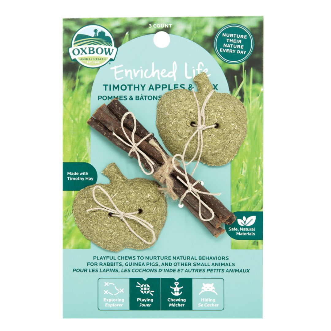 Oxbow Enriched Life Timothy Apples & Stix Toy