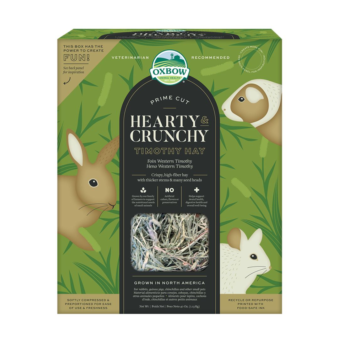 Oxbow Small Animal Prime Crunchy Timothy Hay - 40 oz
