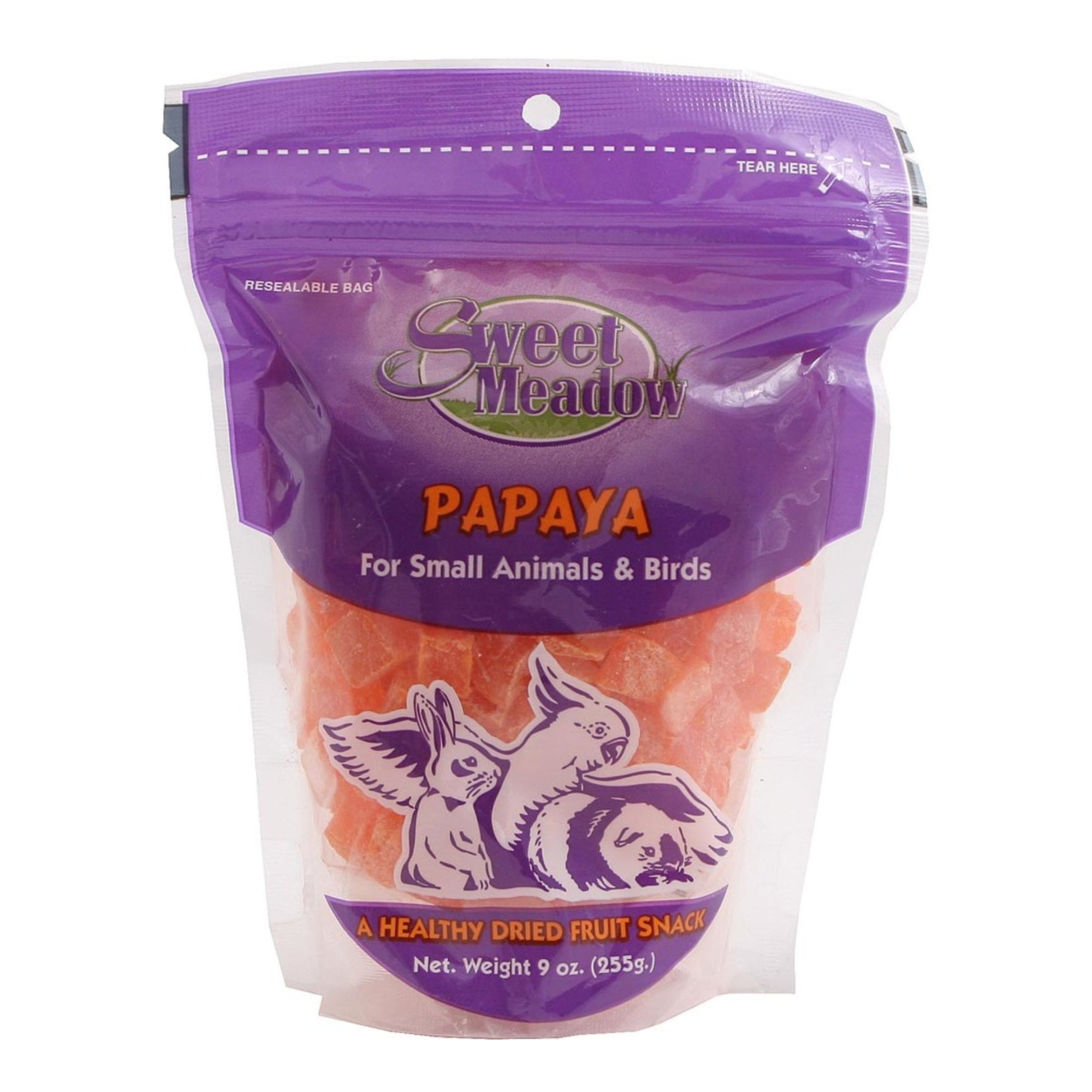 Sweet Meadow Farm Dried Papaya Treat for Small Animals 9oz