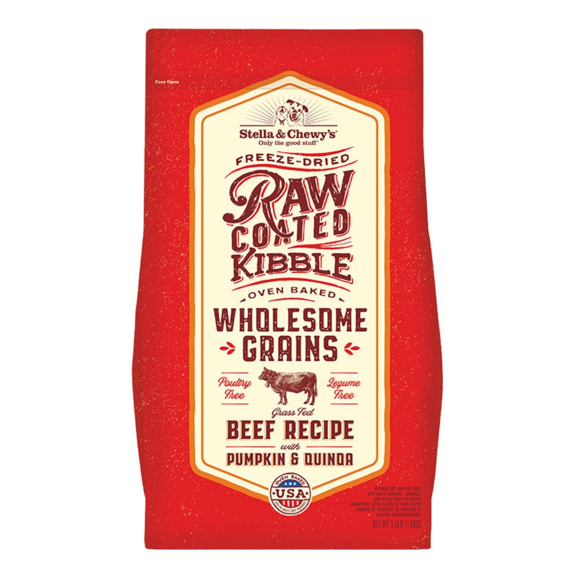 Stella & Chewy's Dog Wholesome Grain Raw Coated Beef 3.99Lb