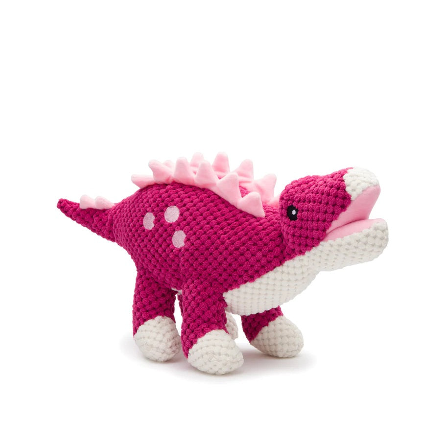 FabDog Floppy Stegosaurus Dinosaur Pink Large