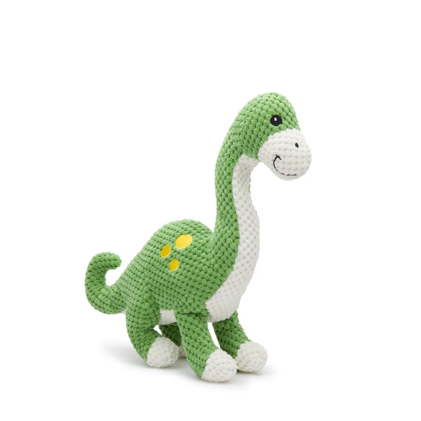 FabDog Floppy Brontosaurus Dinosaur Green Large