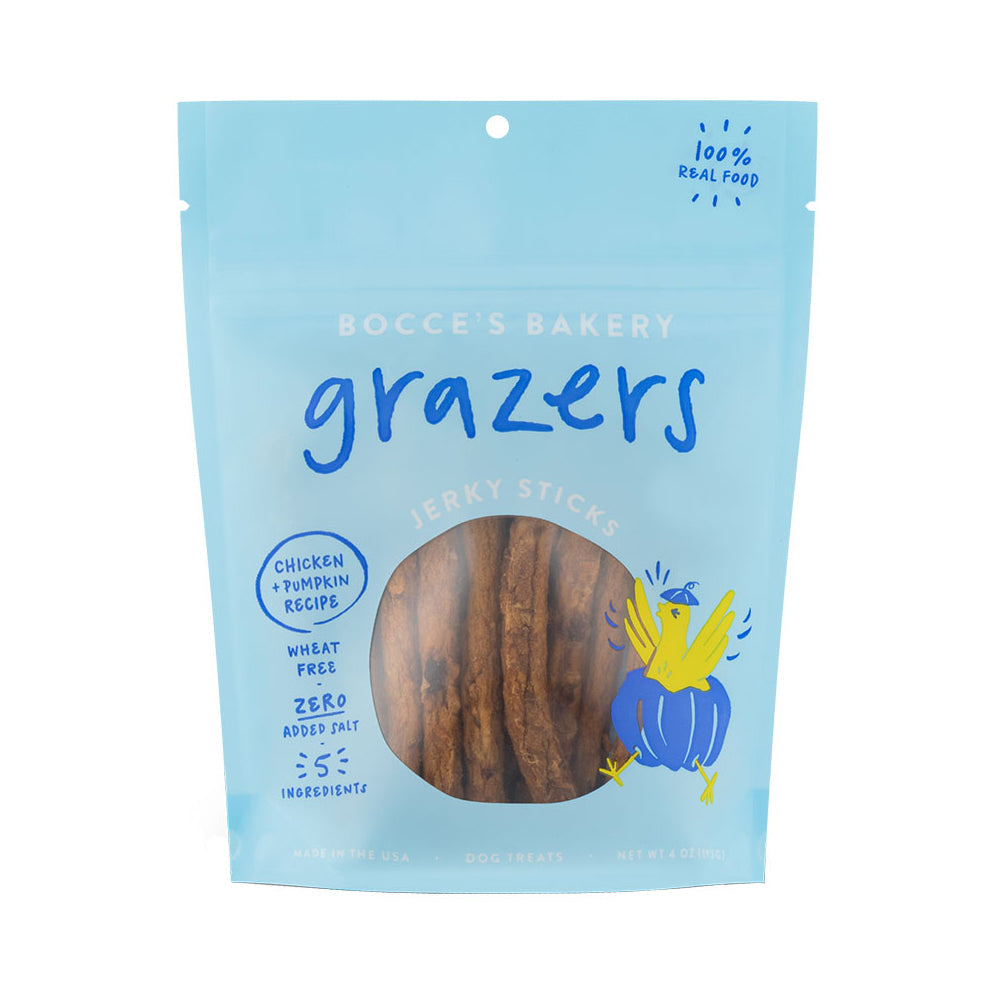 Bocce's Bakery Dog Grazers - Chicken Jerky Sticks, 4 oz
