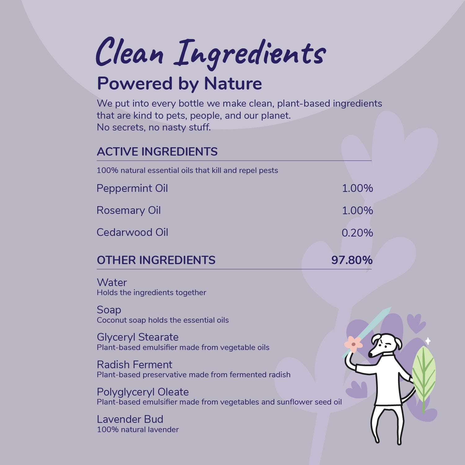 Kin+Kind Flea & Tick Lavender Protect Spray