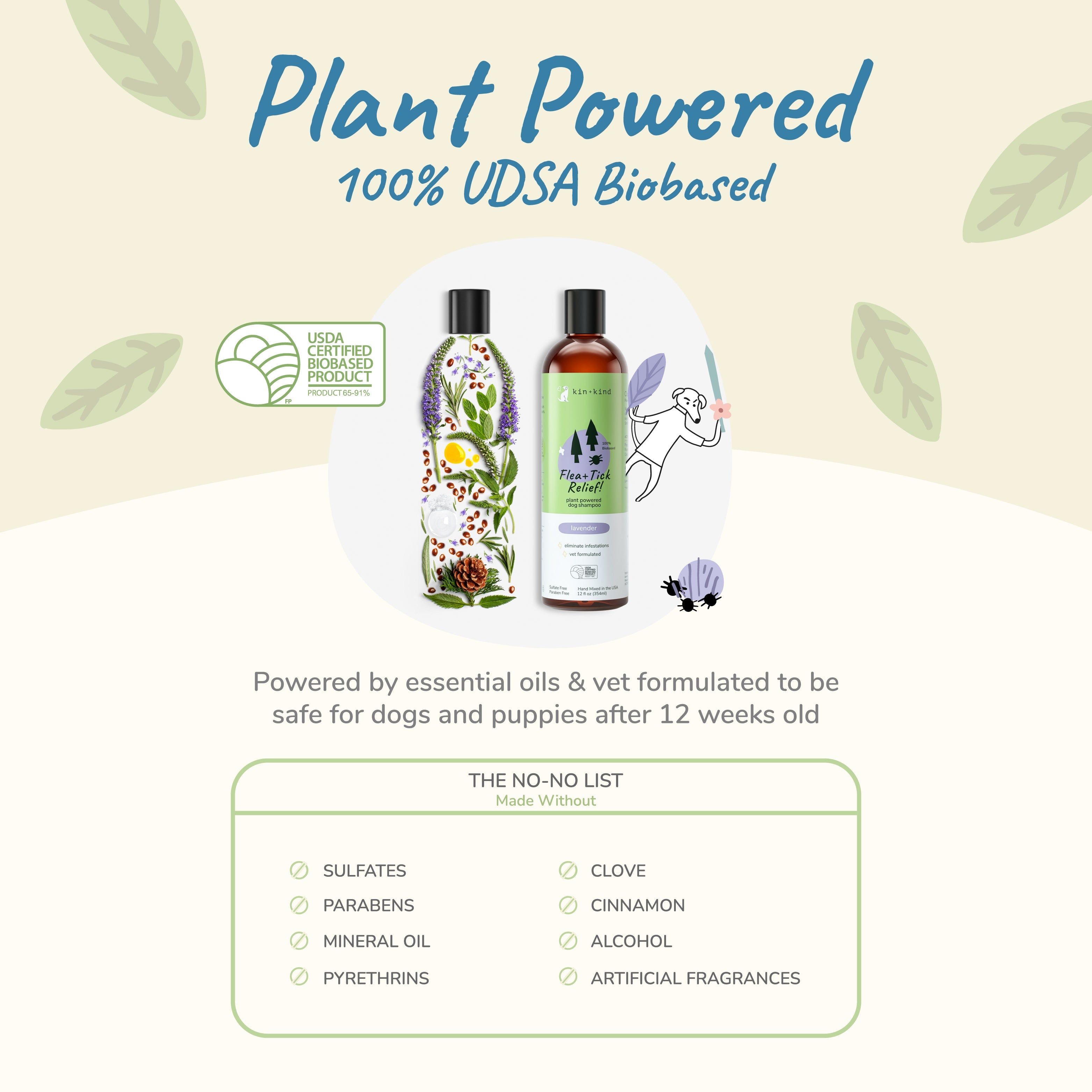 Kin+Kind Flea & Tick Lavender Shampoo