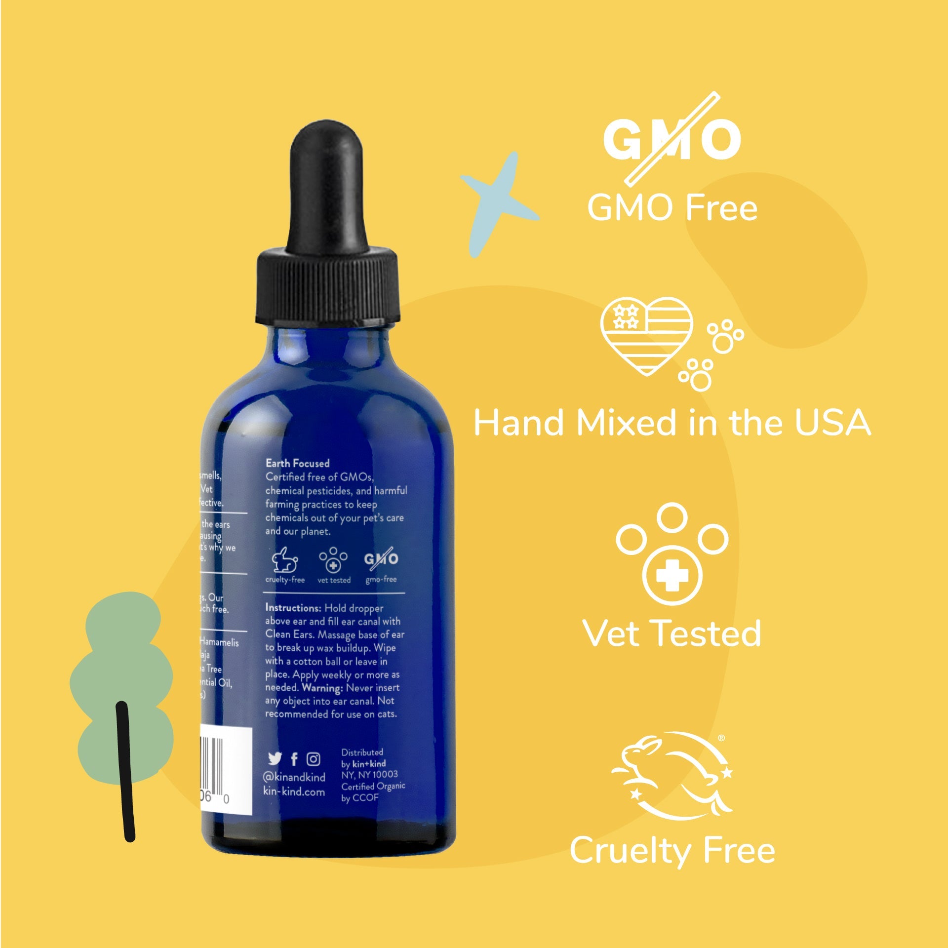 Kin+Kind Clean Ears - Stinky Ears Solution