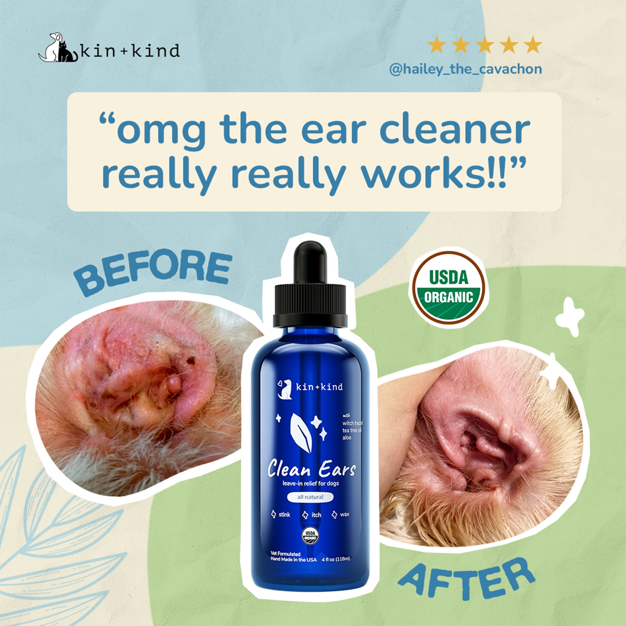 Kin+Kind Clean Ears - Stinky Ears Solution