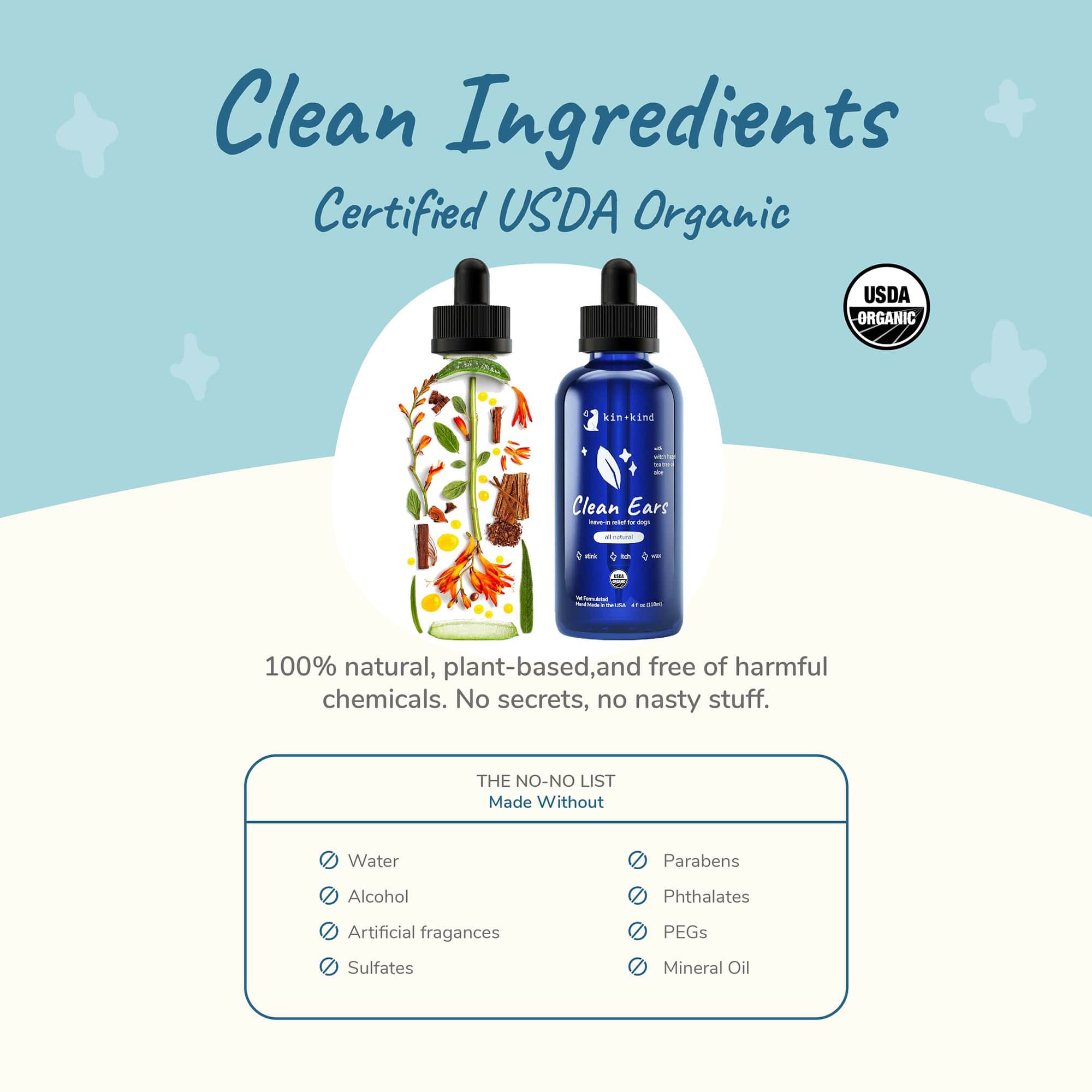 Kin+Kind Clean Ears - Stinky Ears Solution