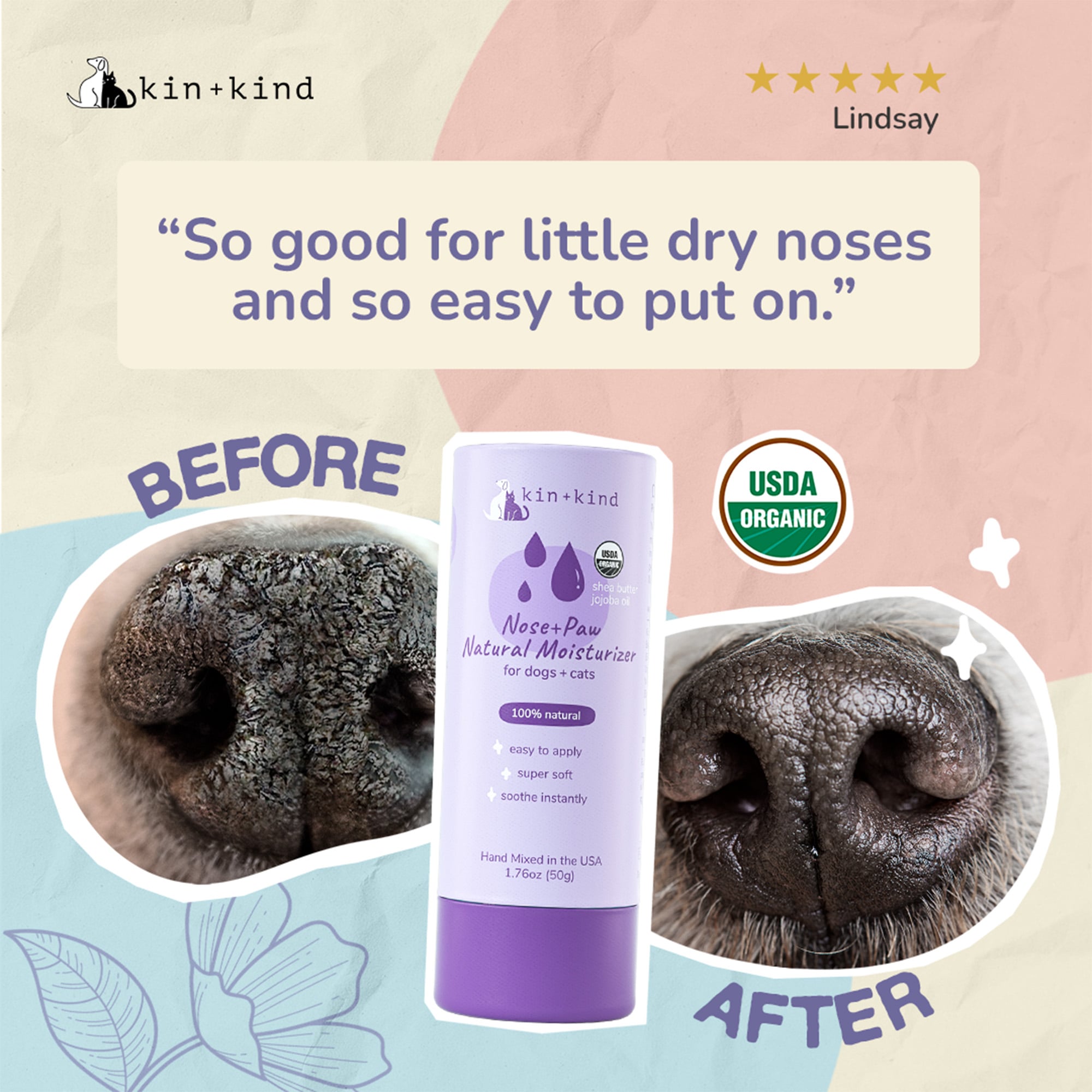 Kin+Kind Nose & Paw Moisture Stick