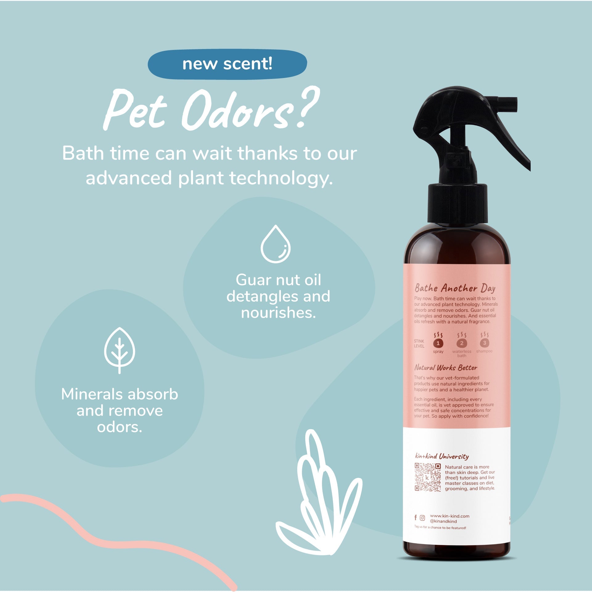 Kin+Kind Scent Bergamot Lime Odor Neutralizer
