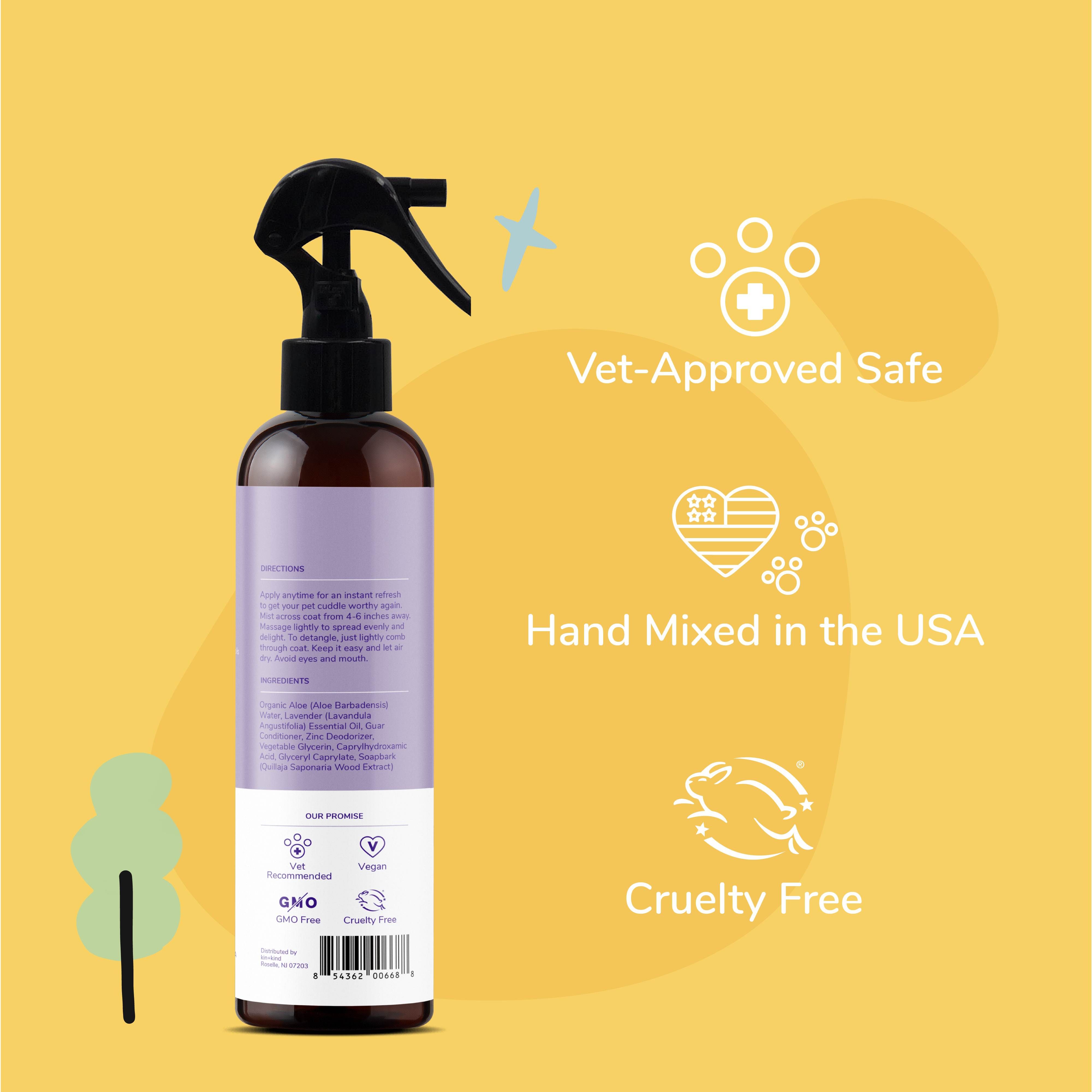 Kin+Kind Scent Lavender Calm Odor Neutralizer