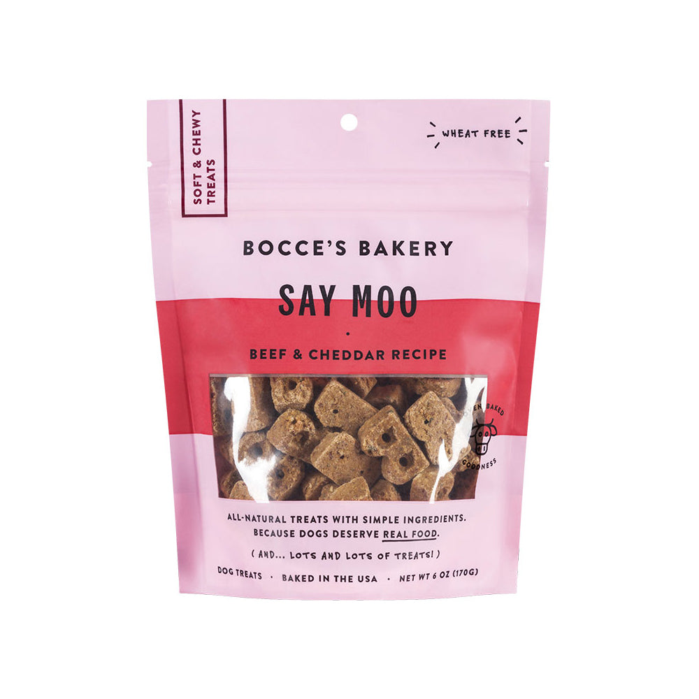 Bocce's Bakery Dog Soft & Chewy Say Moo Treats - 6 oz