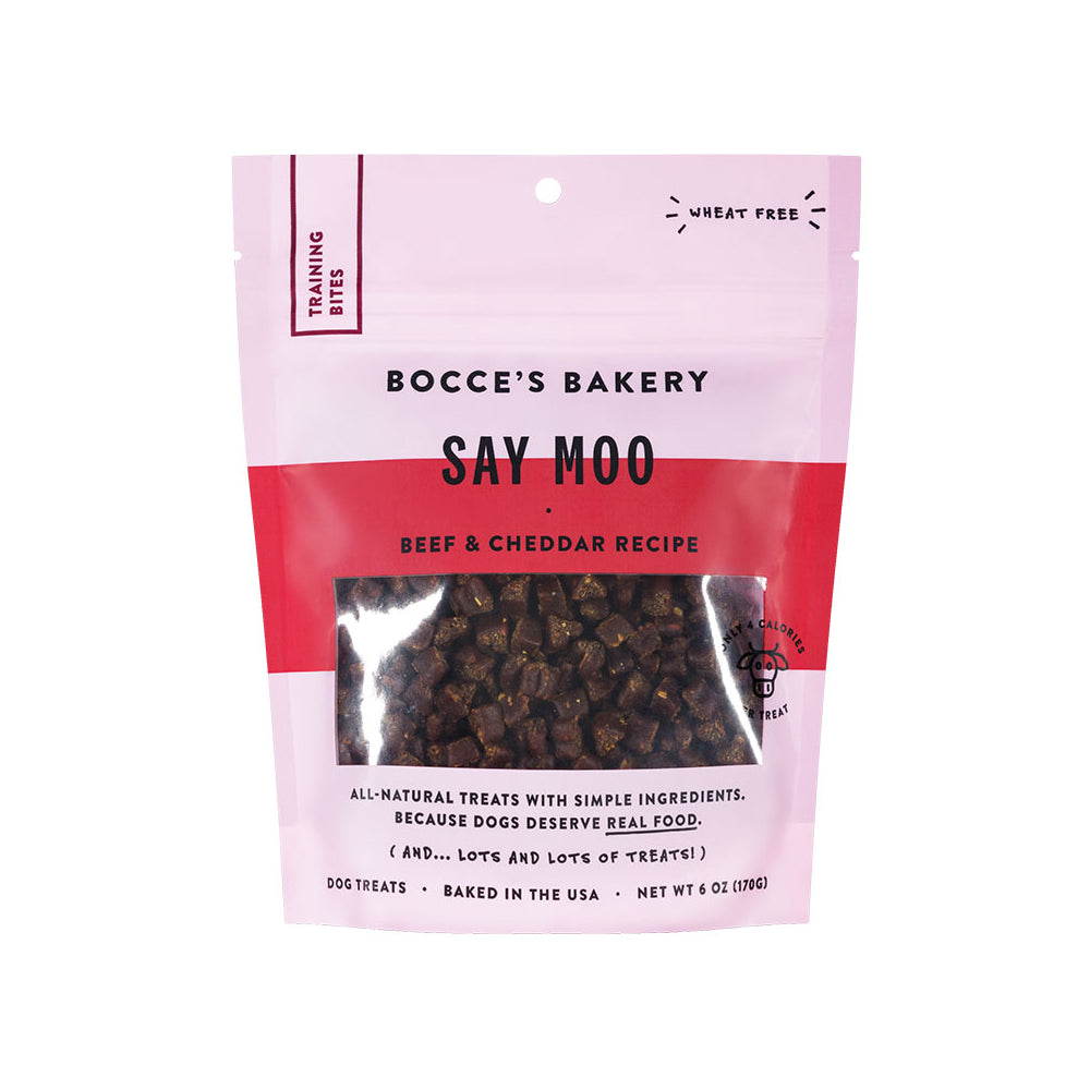 Bocce's Bakery Dog Training Treats - Say Moo Flavor, 6 oz