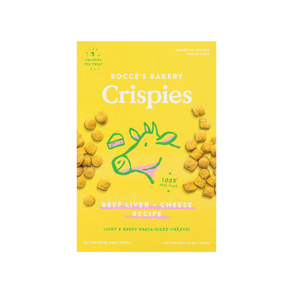 Bocce's Bakery Dog Crispies - Beef Liver & Cheese Flavor, 10 oz