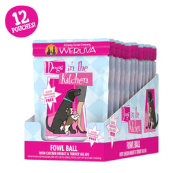 Dogs In The Kitchen Dog Fowl Ball 2.99oz. Pouch (Case of 12)