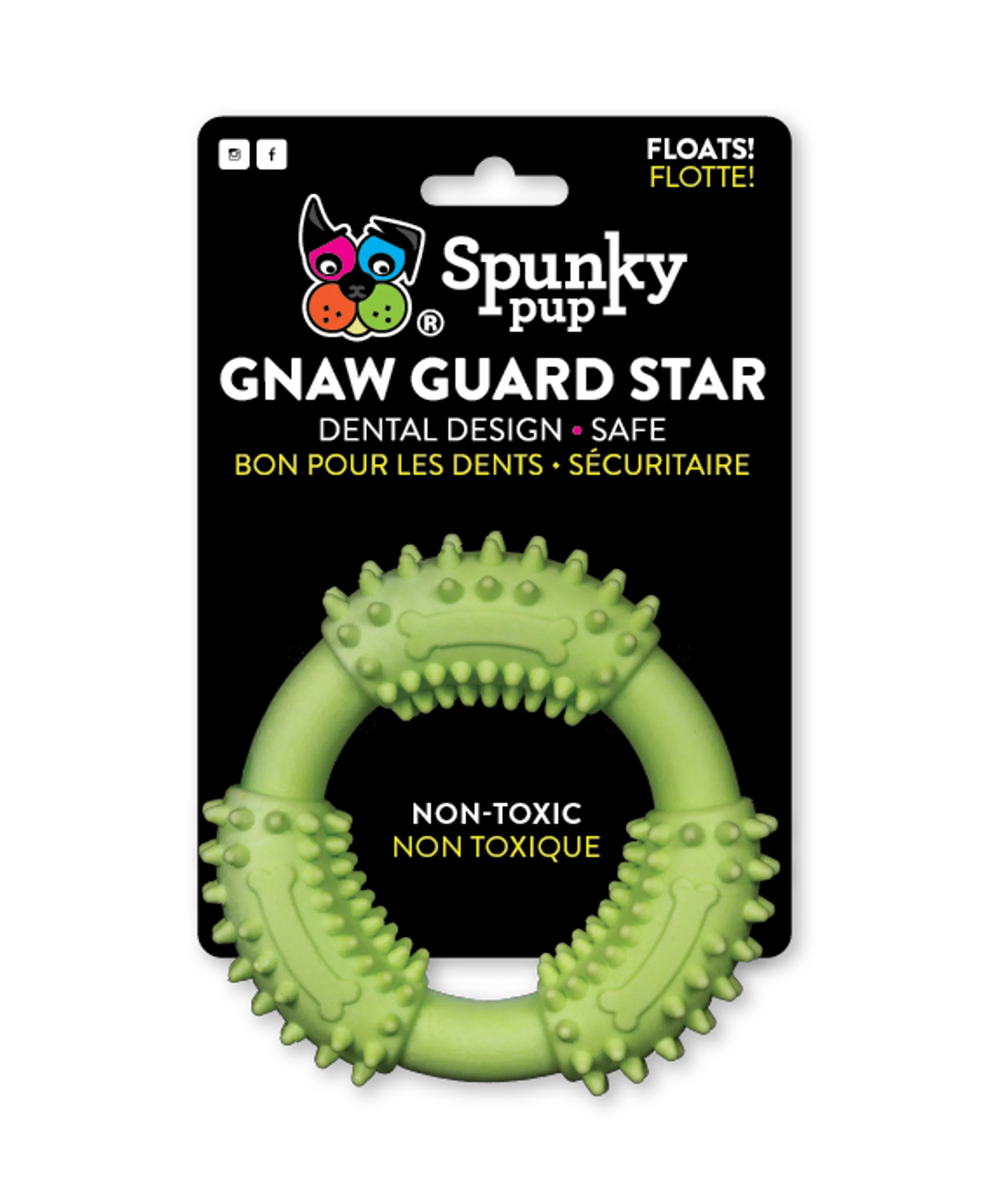 Spunky Pup Gnaw Guard Large Ring – Float It, Fetch It, Chew Like a Boss
